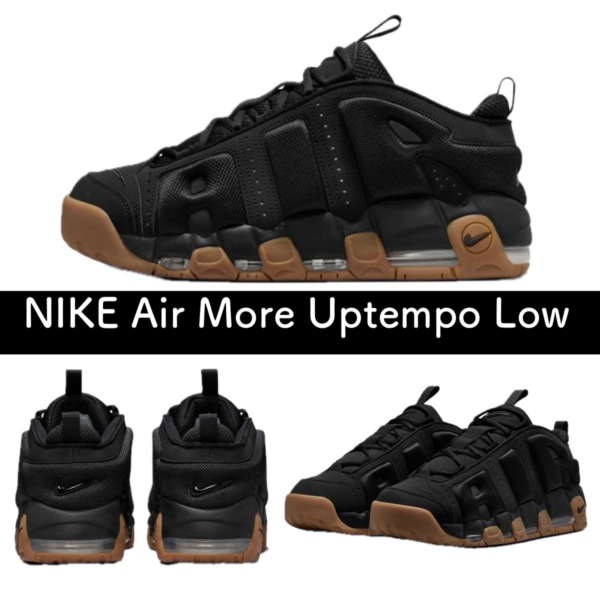 【NIKE】ナイキ 大人気★AIR MORE UPTEMPO LOW ナイキ モアテン