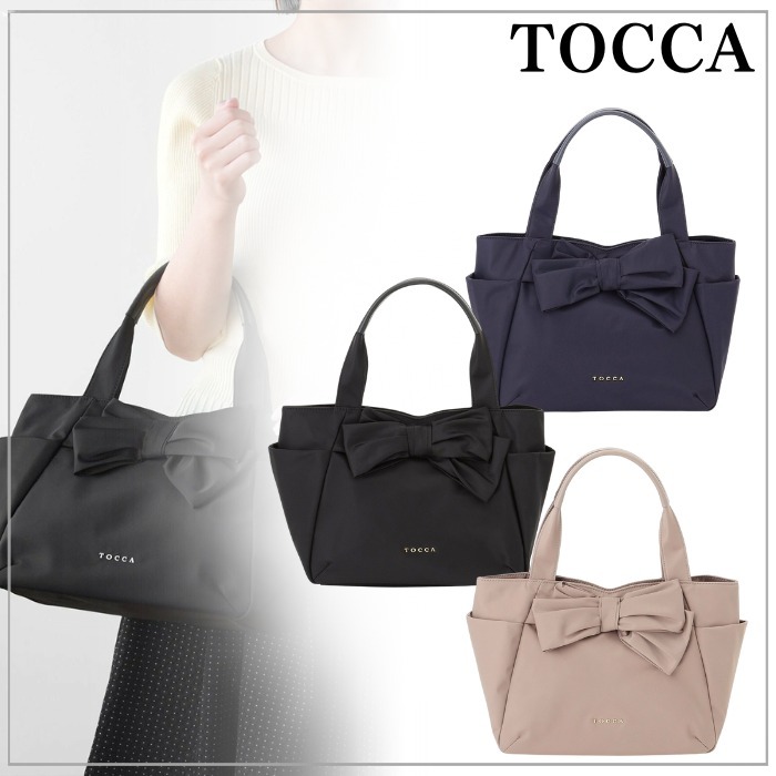 【TOCCA】トッカ KNOT IN HEART NYLONTOTE M トートバッグ M