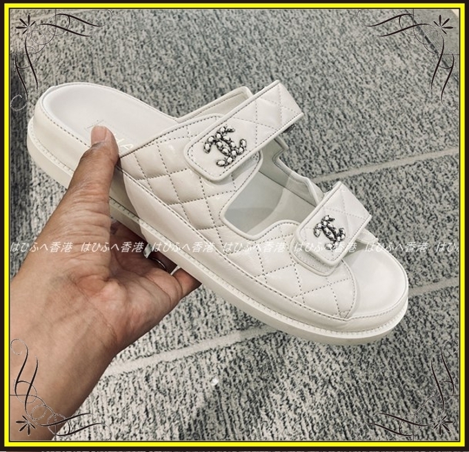 【CHANEL】シャネル 大人カジュアル ダブルストラップサンダル