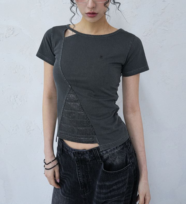[AVANDRESS] Triangle Pigment Tee★Tシャツ