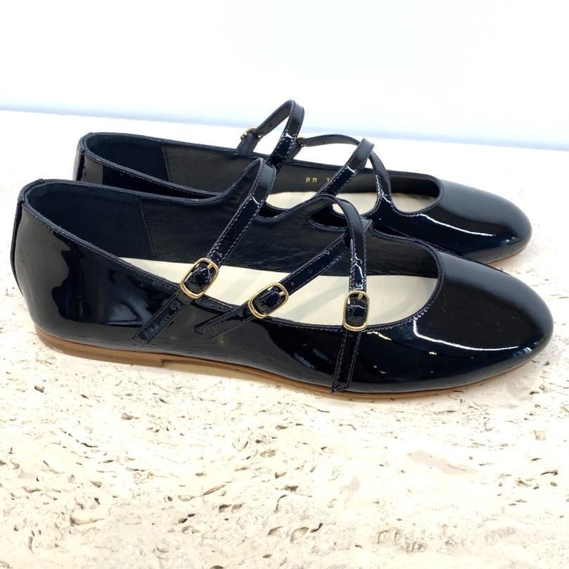 国内発送/CELINE/LES BALLERINES クリスクロス バレリーナ