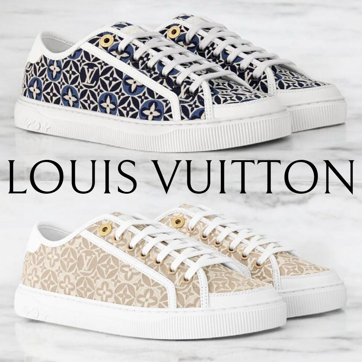 レディース新作*LV*モノグラムジャガード ラグーンスニーカー