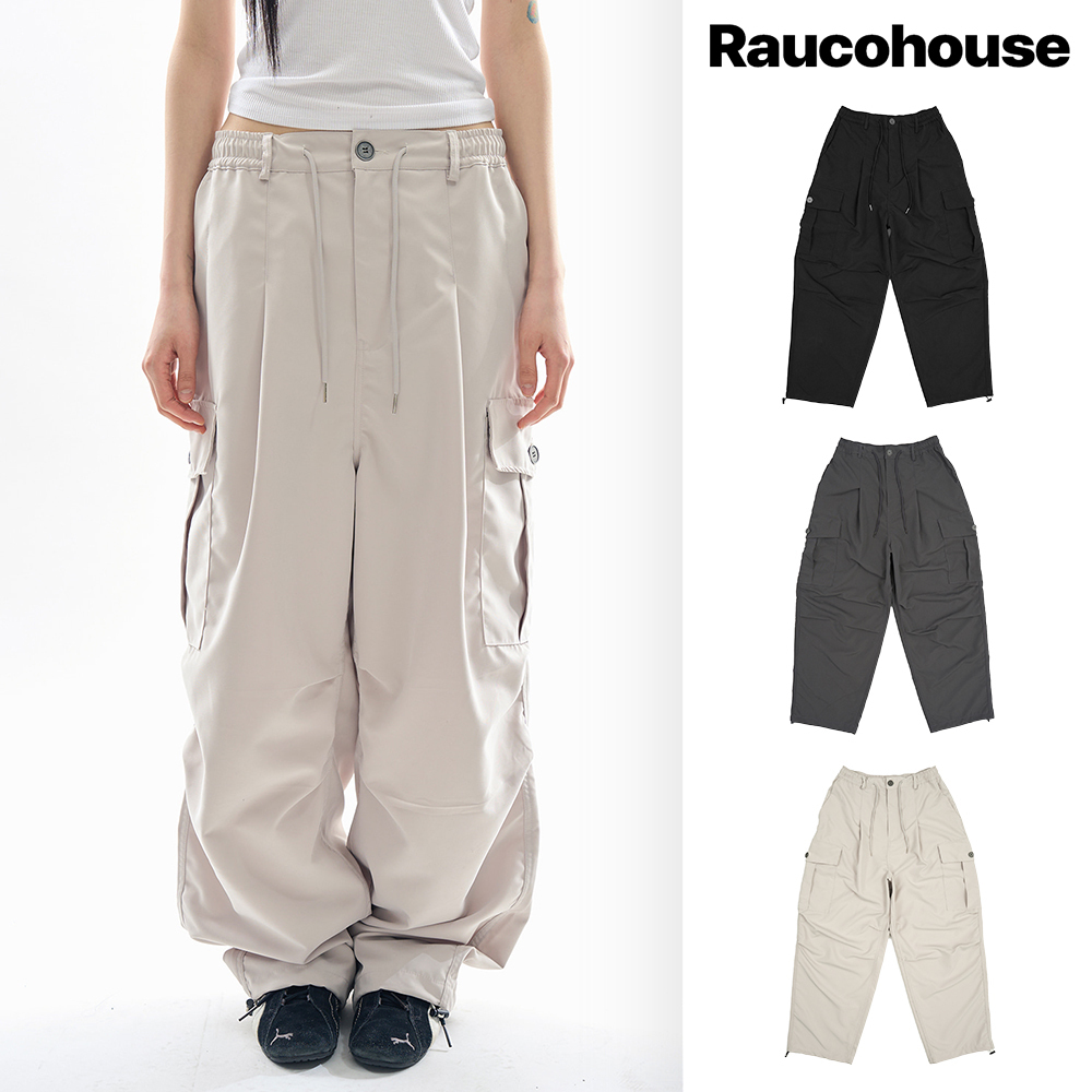 【Raucohouse】Myron pin-tuck cargo pants