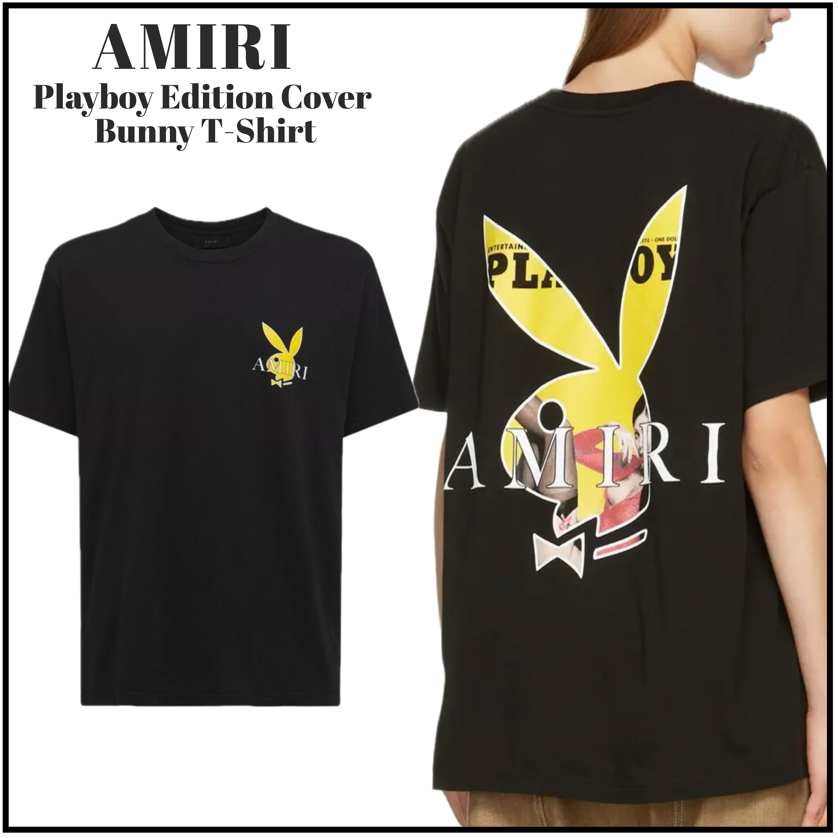 SALE ◆ AMIRI × Playboy ◆ カバー ロゴ Tシャツ ◆
