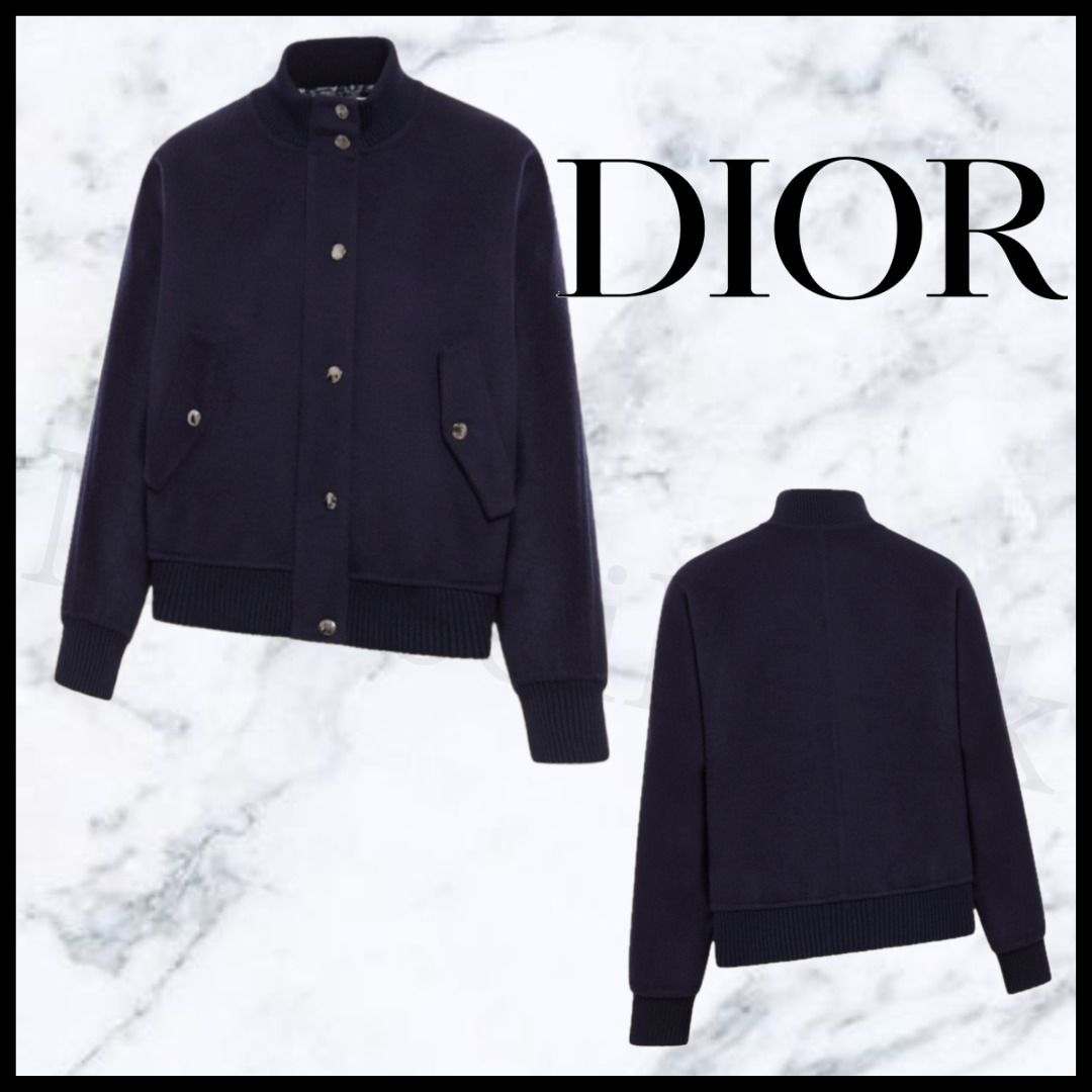 ＊Dior＊ウールボンバージャケット ブルゾン ボタン 510C49A1375