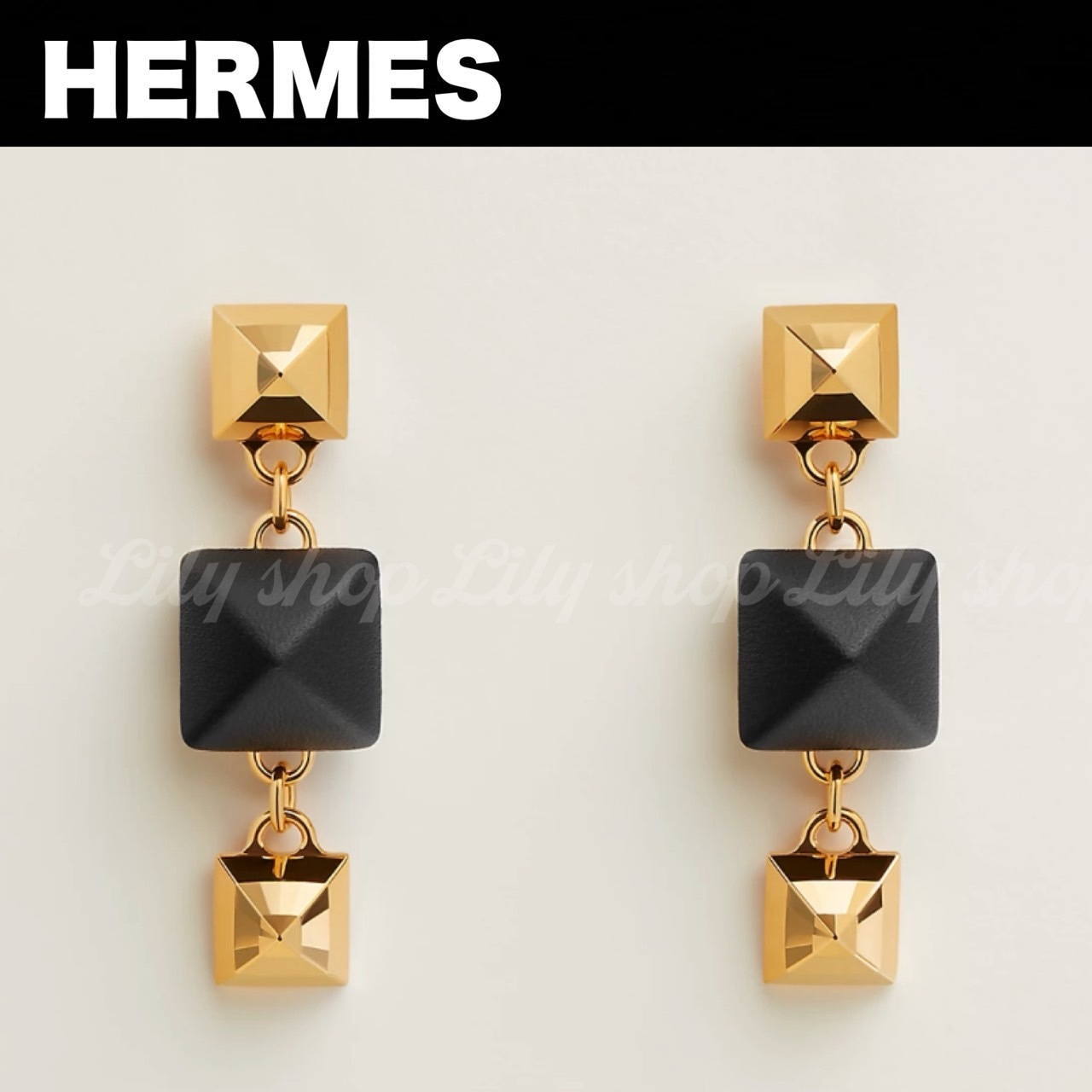 異素材で魅せる 【HERMES】ピアス
