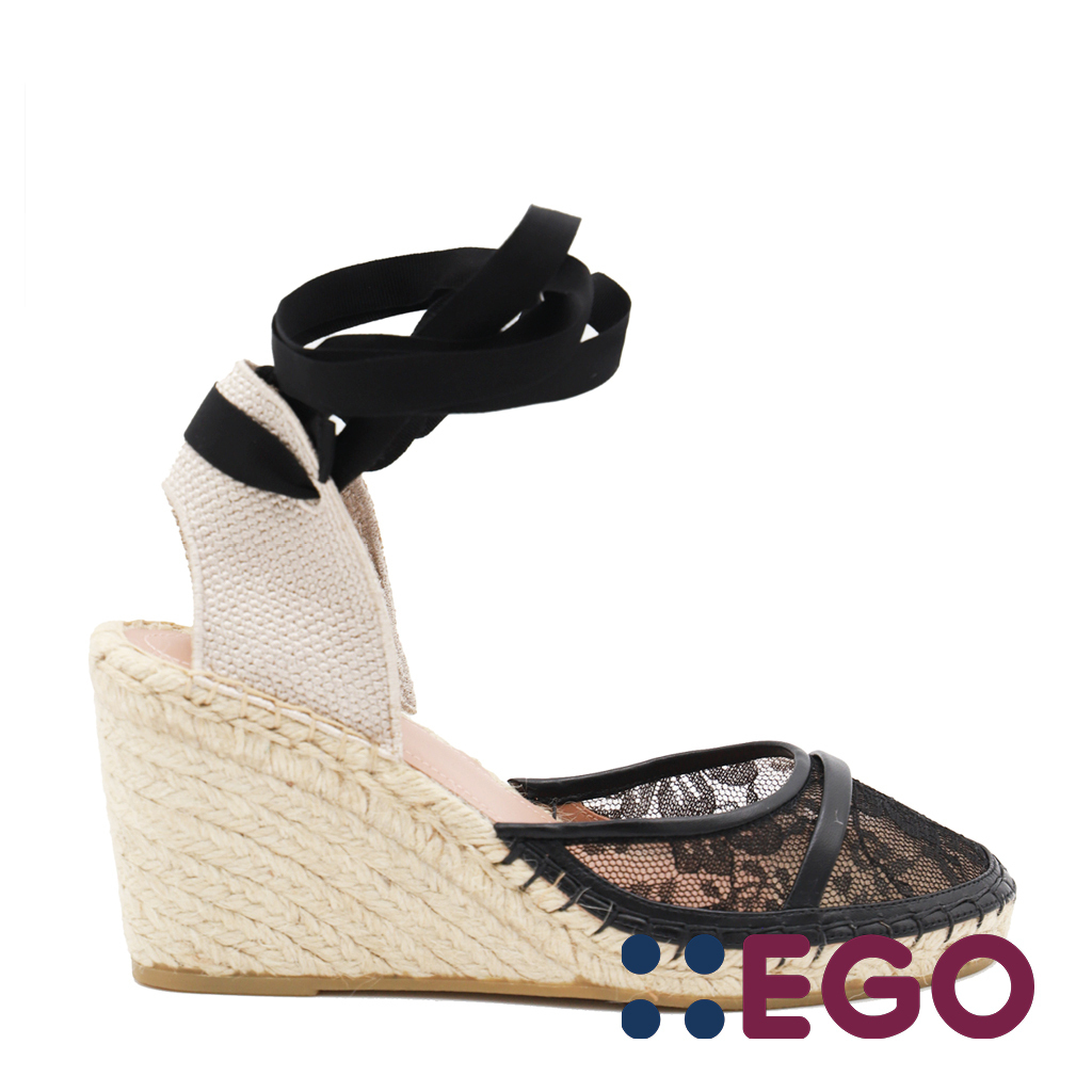サンダル・ミュール BLACK ESPADRILLAS