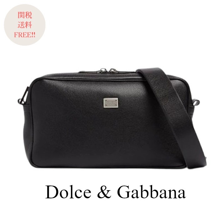 ☆大人気デザイン シンプルに☆ D&G LEATHER CROSSBODY BAG