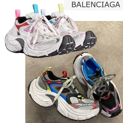 【BALENCIAGA】6XL スニーカー メッシュ ダメージ ロゴ