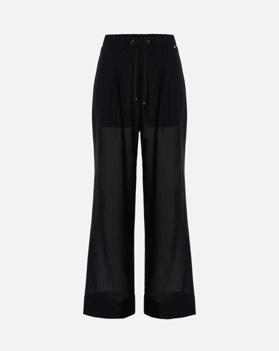 パンツ HERNO Women Straight Pants PT000132D 6277RI9300 Black
