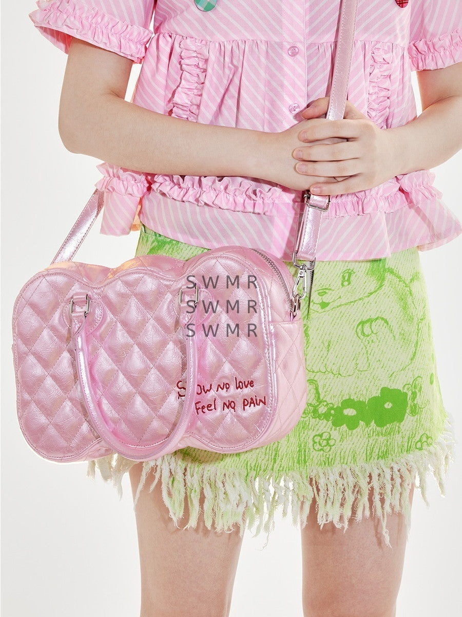 バッグ・カバンその他 TNTNTUTU Enamel Embroidery Leather Heart Fancy Bag