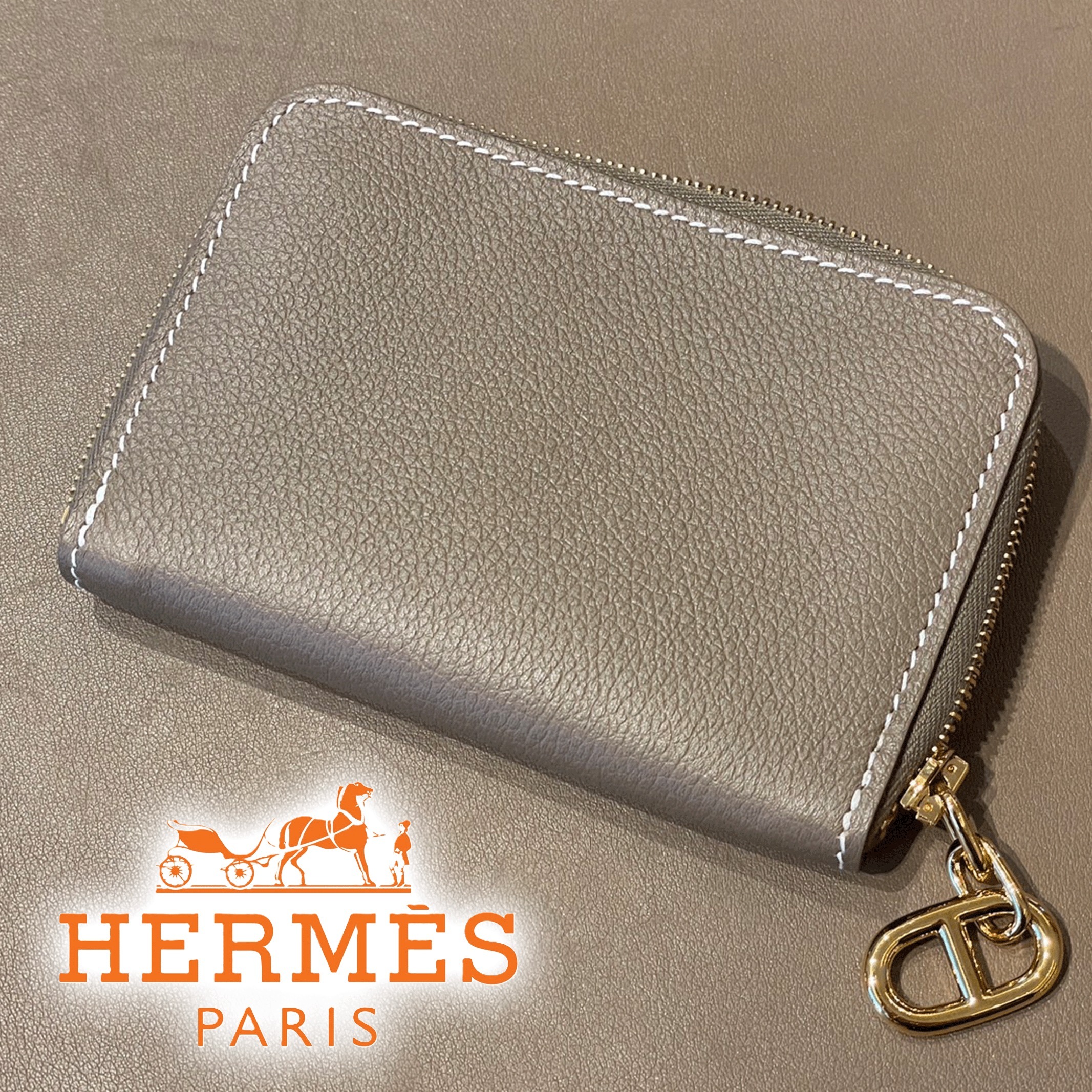 上質素材が引き立つ逸品★【HERMES】Zipengo ウォレット