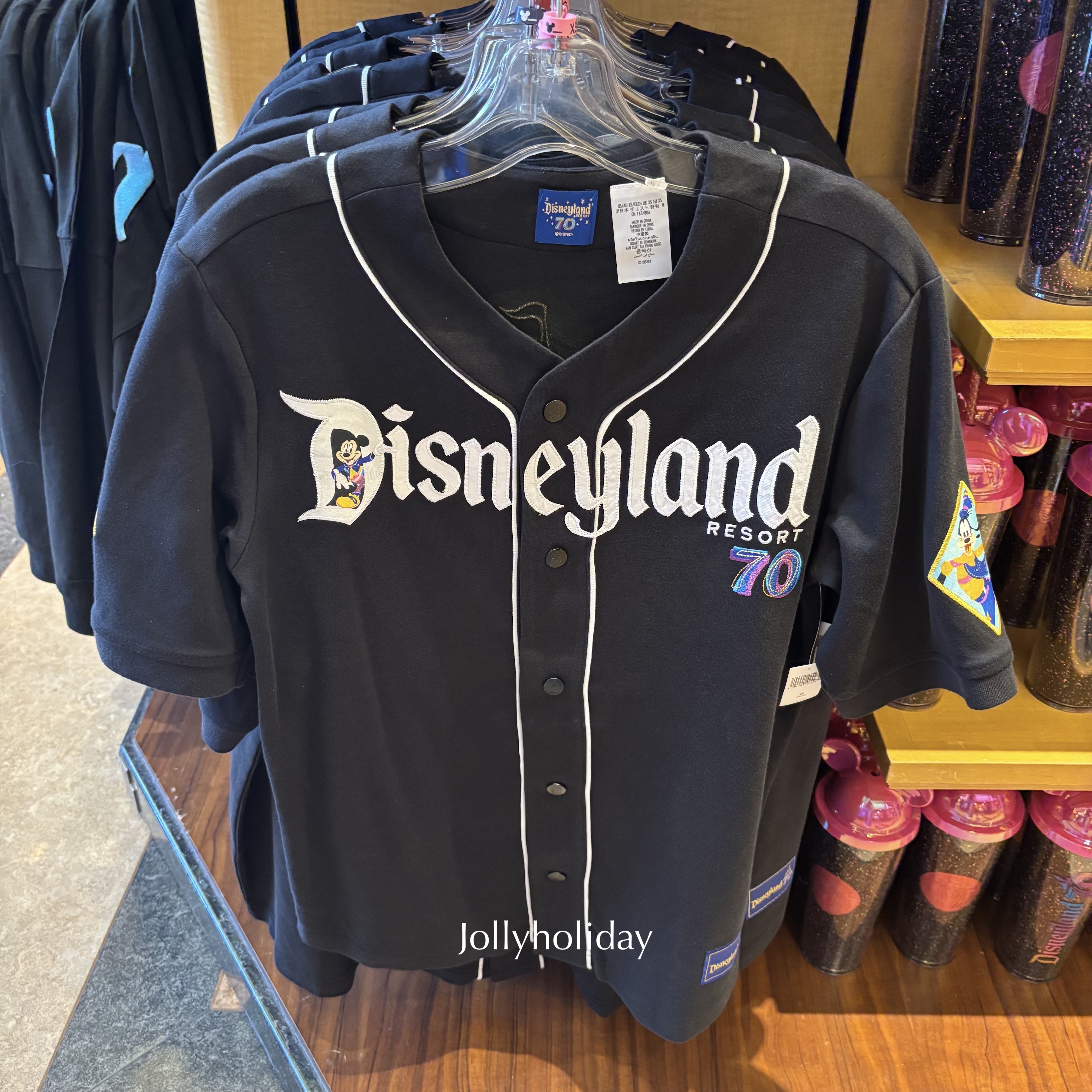 カリフォルニアディズニー 70周年記念 ベースボールユニフォーム