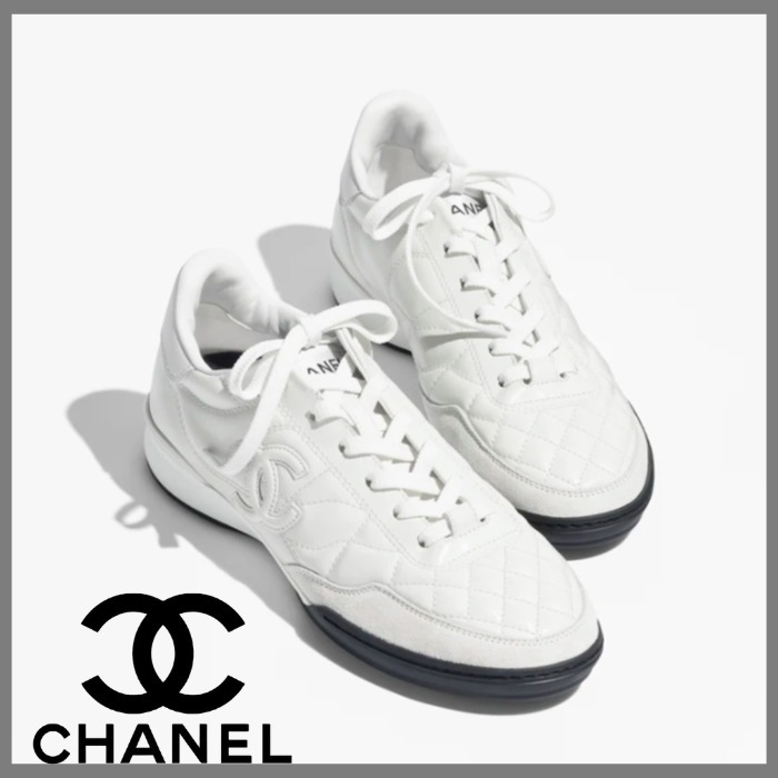 25S★【CHANEL】スニーカー シャイニーカーフスキン