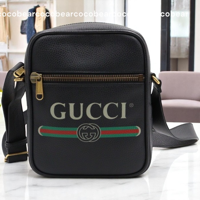 ヴィンテージ☆Gucci☆ウェブストライプメッセンジャーバッグ