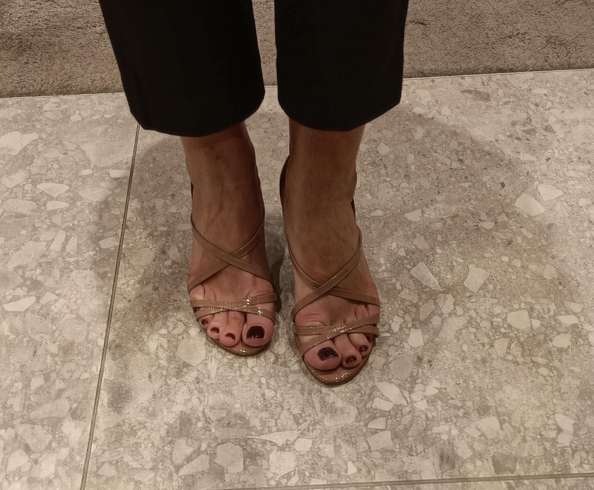 【セルジオロッシ】Bon Ton sandal 7.5cm heel patent leather