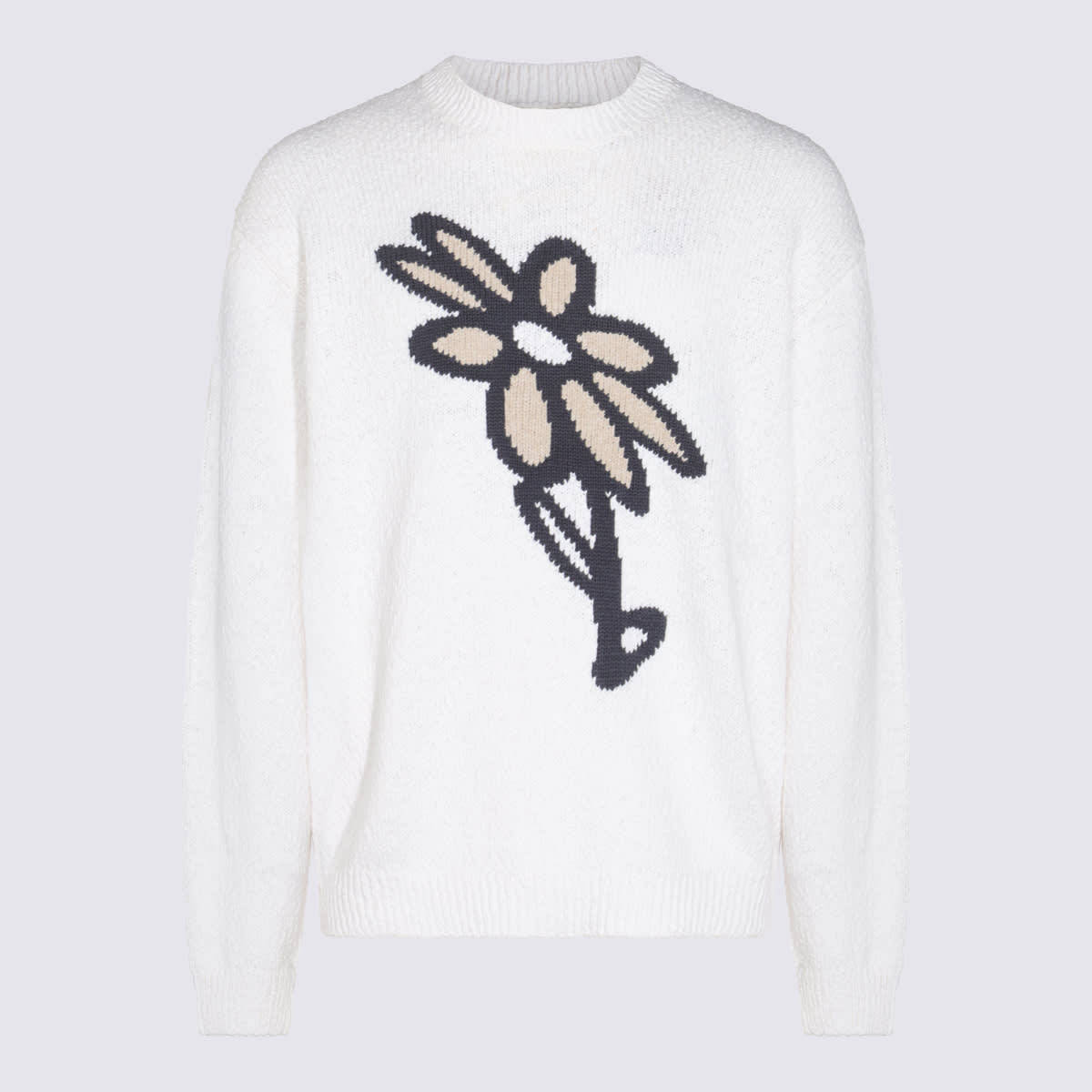 【送料&関税込】Maison KitsunAC White Cotton Knitwear