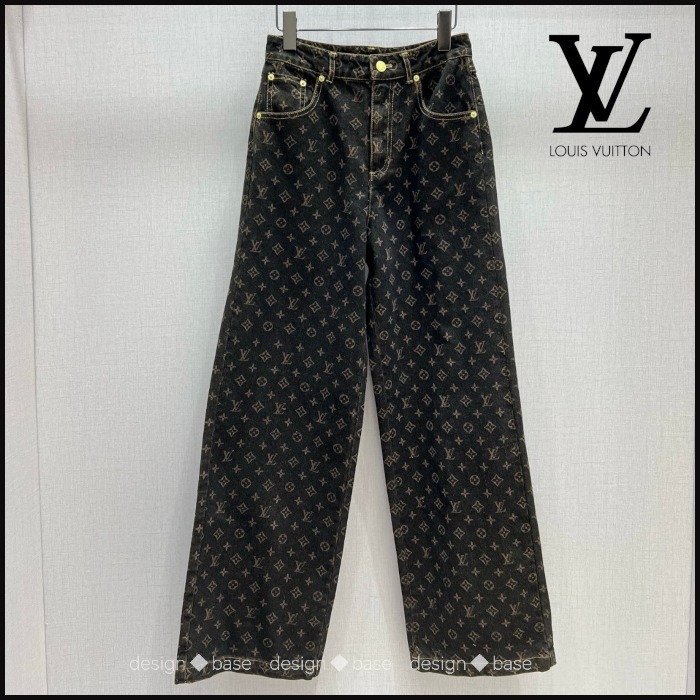 ◆欲しい【 LV 】モノグラム ストレートカットジーンズ