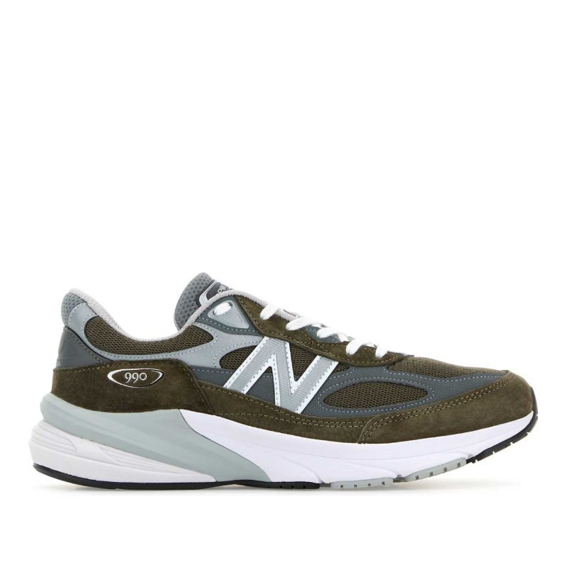 スニーカー New Balance Multicolor mesh and suede 990v6 sneakers