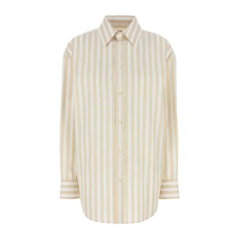 Tシャツ・カットソー Saint Laurent Embroidered oxford shirt (835517Y7C11 9075)