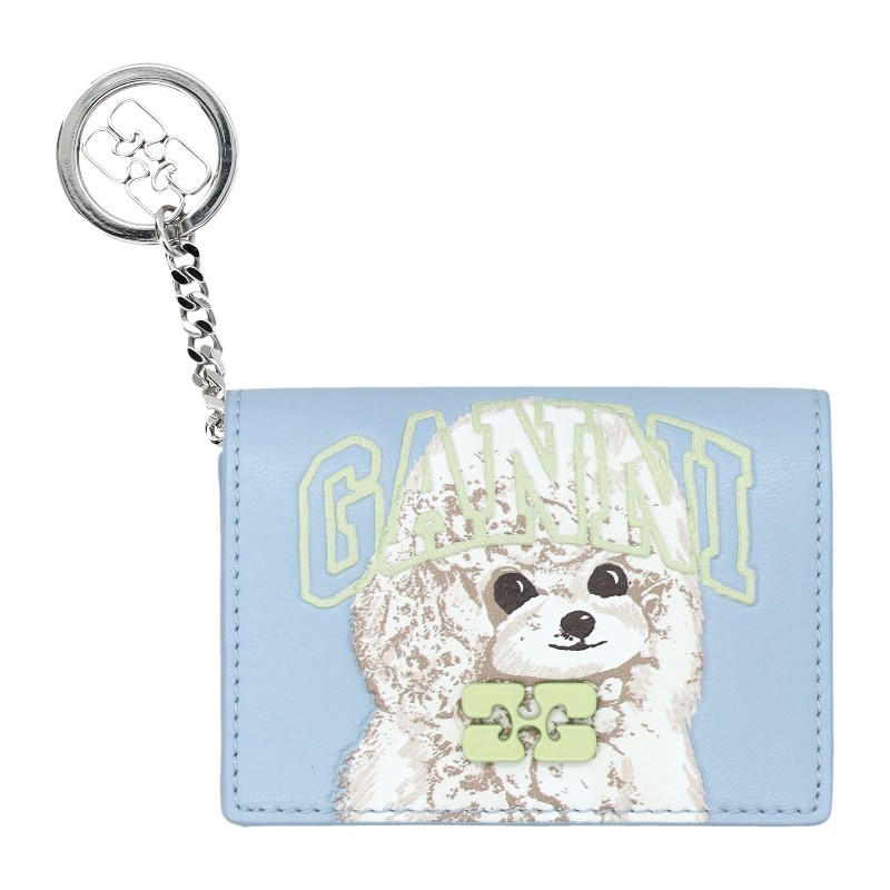 カードケース・名刺入れ Ganni FW25 CARD HOLDER ANIMAL FLAP (A67775898 326)