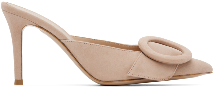 【関税込み】Gianvito Rossi ピンク Portofino 85 ミュール