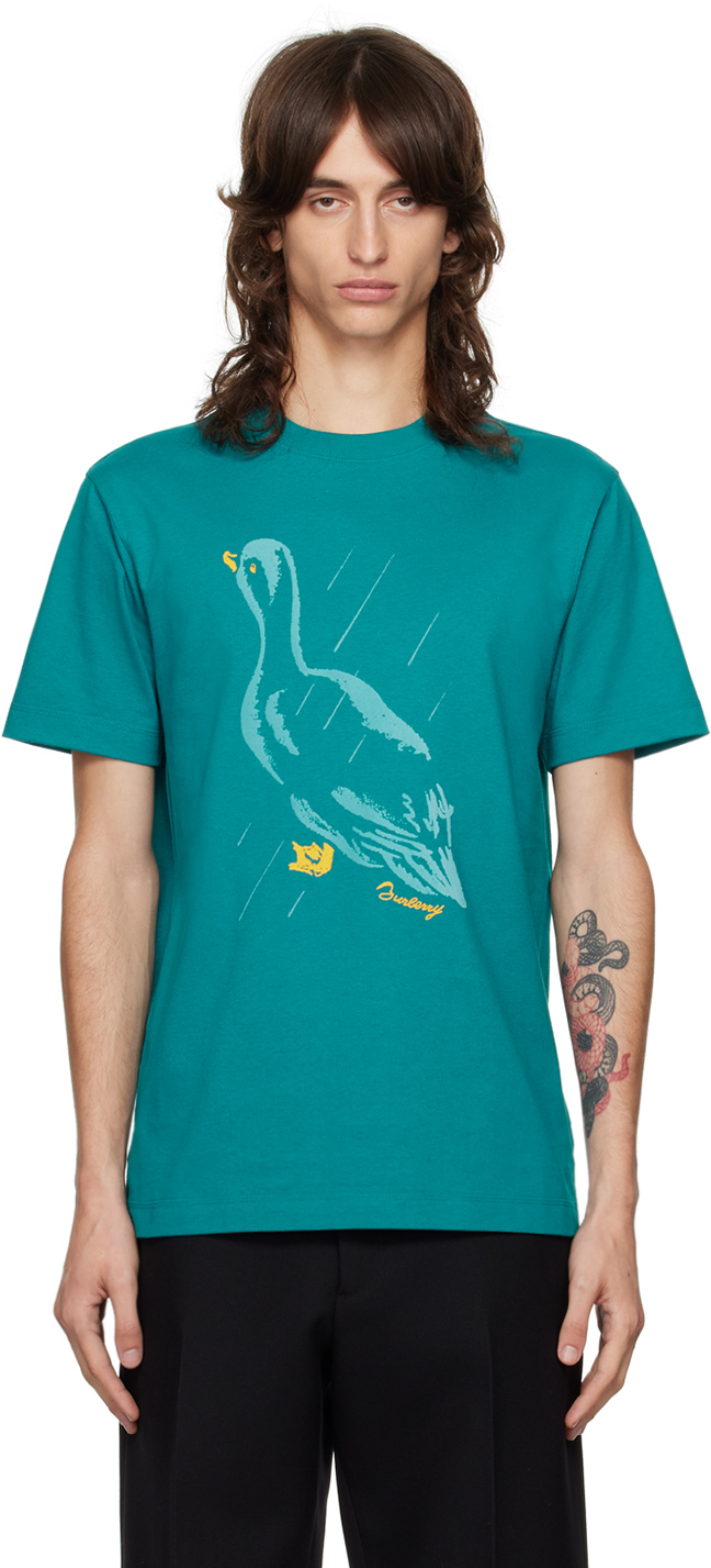 【関税込み】Burberry ブルー Duck Tシャツ