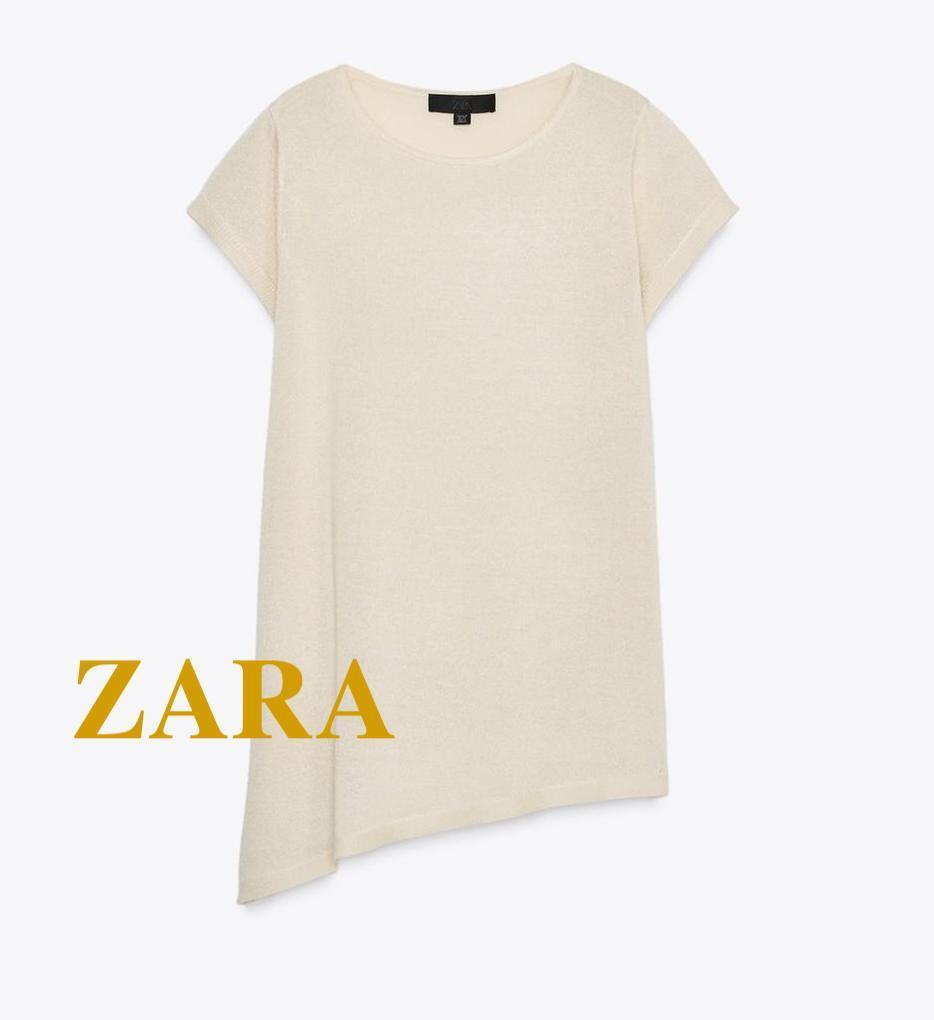 ☆ドイツ発*ZARA*新作*アシンメトリーニットトップ/TN☆