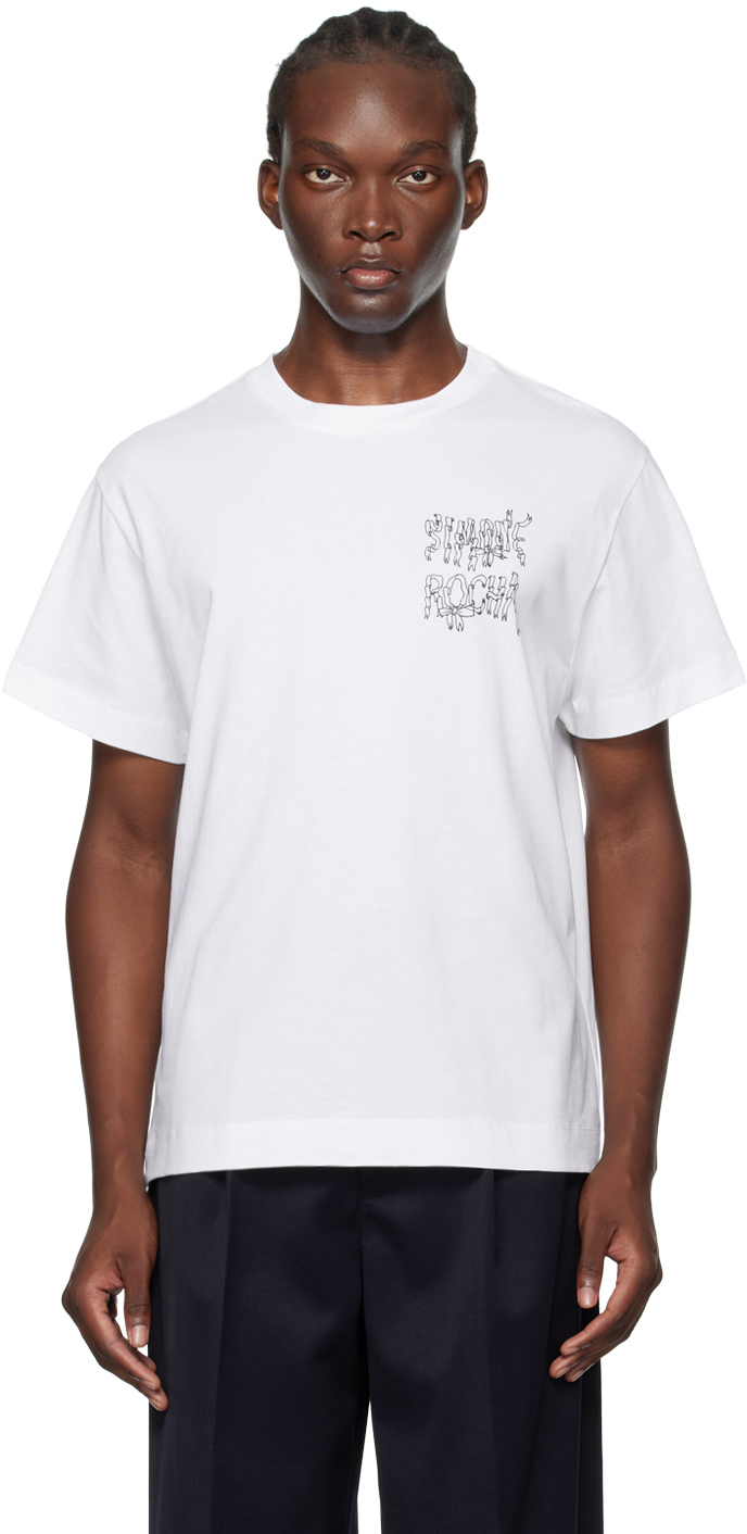 【関税込み】Simone Rocha ホワイト Ribbon Logo Tシャツ