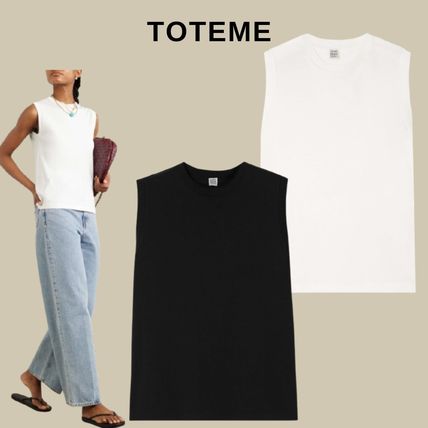 【toteme・トーテムスウェーデン】 TOP Tシャツ・カットソー TOTEME（トーテム）｜Curved seam teeアイテムの詳細