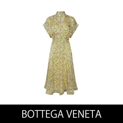 ブラックビスコースジャージー ドレープドレス| Bottega Veneta