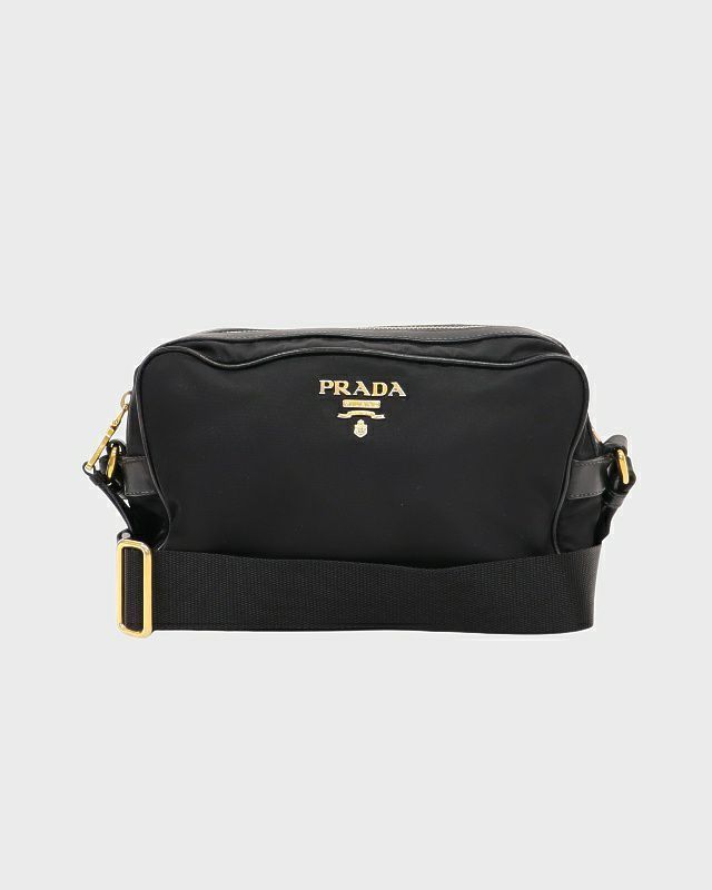 PRADA ロゴ金具ナイロンショルダーバッグ