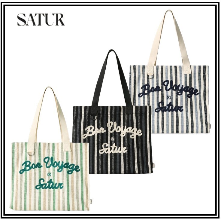 【 SATUR 】Bon Voyage Over Size Beach Bag