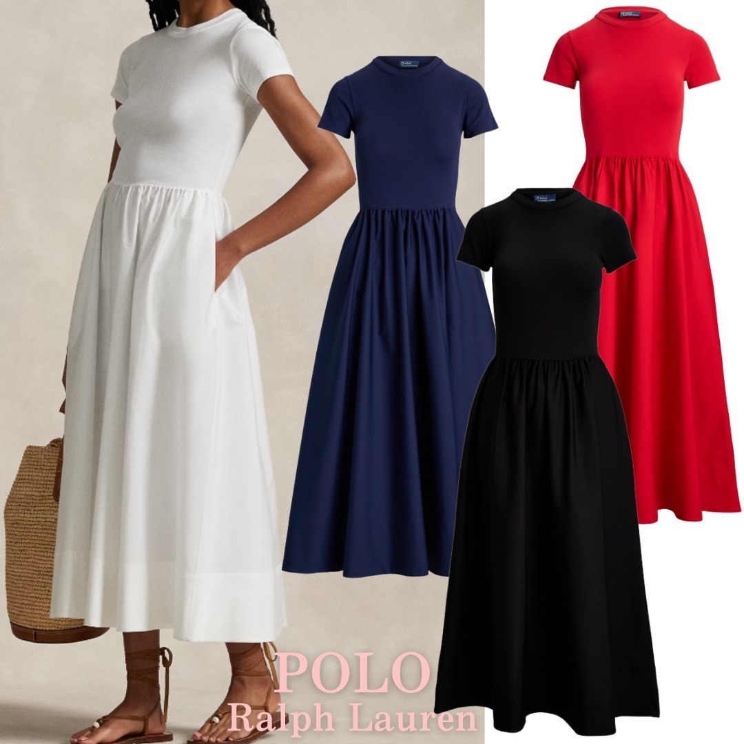 新着！【Polo Ralph Lauren】幅広いシーンに☆ワンピース