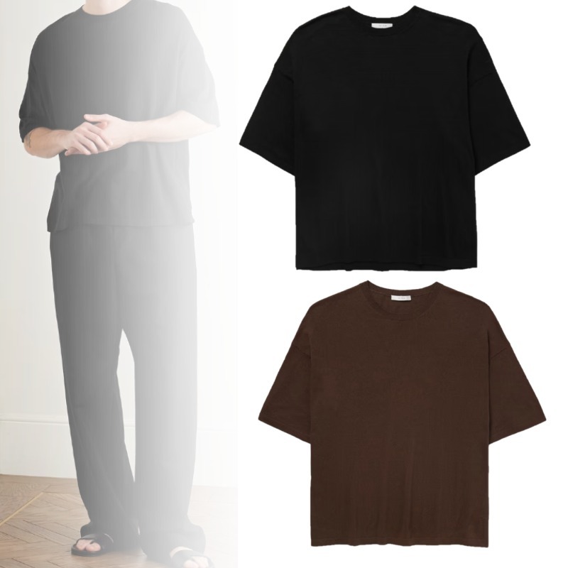 【The Row】上質★Stockton シルク リブクルーネック トップス