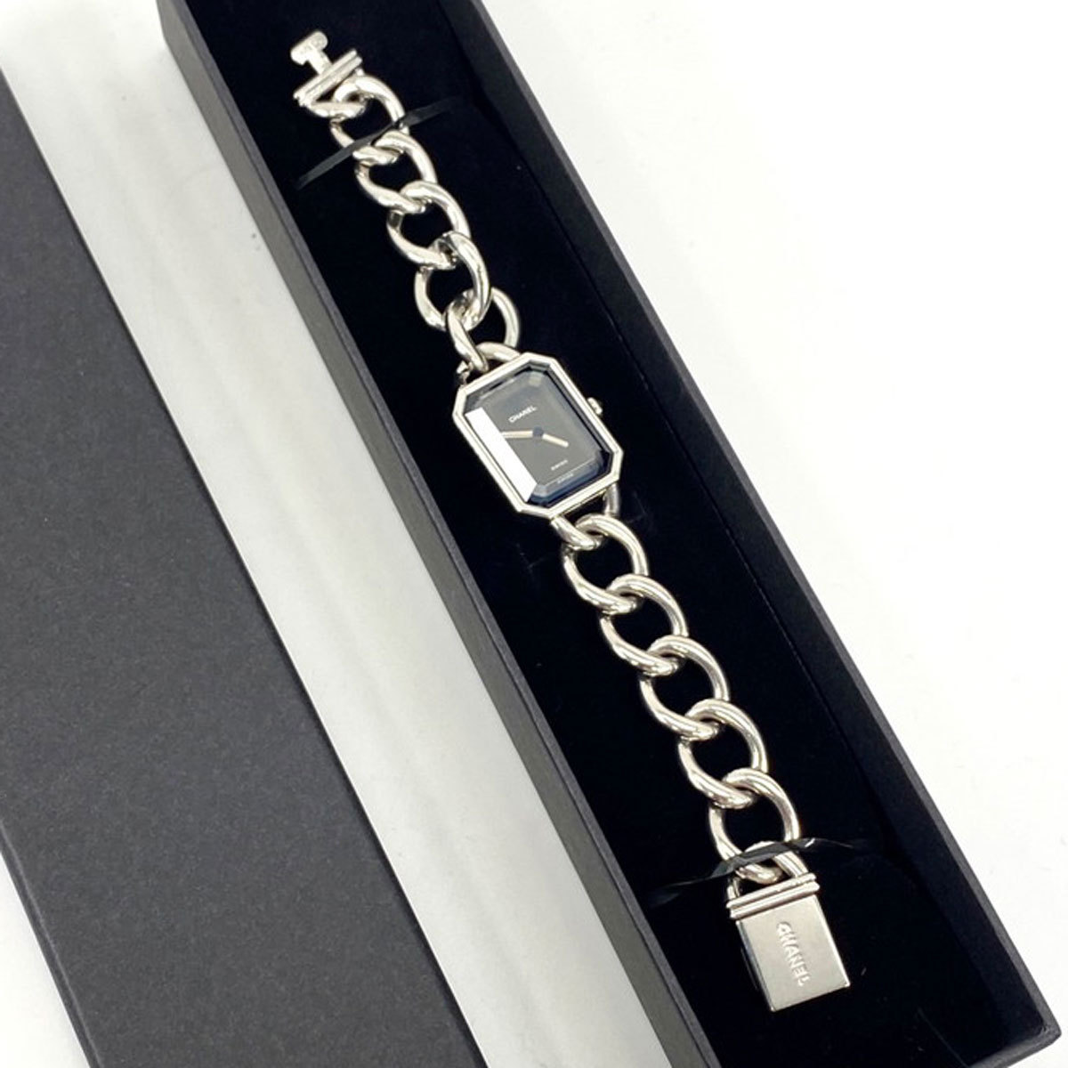 CHANEL プルミエール 腕時計 H0452 Lサイズ シルバー 9321