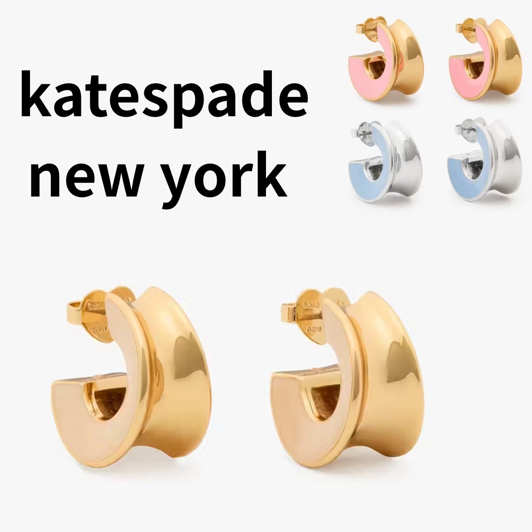 【国内発送】katespade＊Bold Small Hoopsピアス