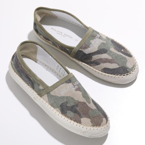 PHILIPPE MODEL スリッポン MRLD カモフラージュ柄