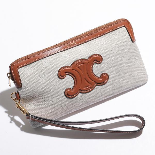 CELINE ポーチ Long Pouch with strap 10K672FDZ トリオンフ