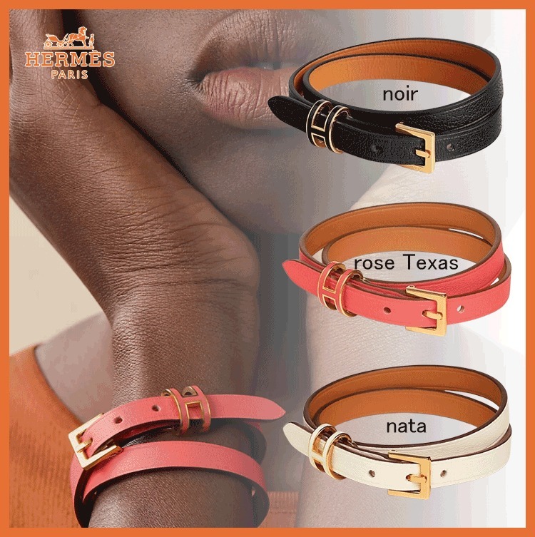 【手元のポイントに☆】HERMES Pop H Double Tour ブレスレット