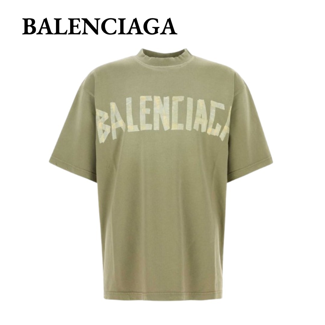 【VIP価格】BALENCIAGA テープ タイプ コットン Tシャツ