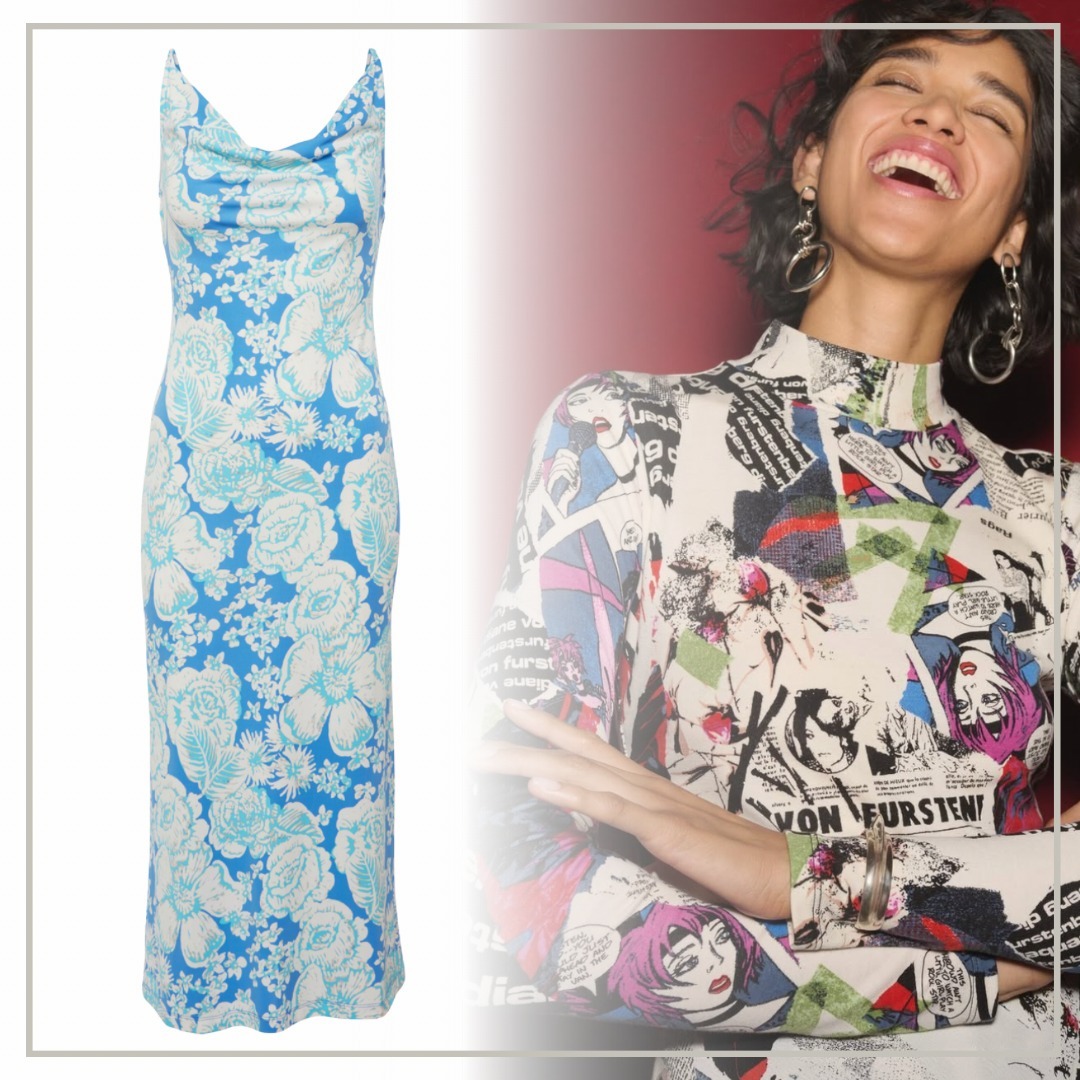 【完売必至】DIANE von FURSTENBERG フローラル ミディドレス