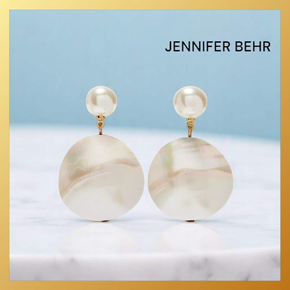 【Jennifer Behr】Nerine マザーオブパール ドロップ ピアス