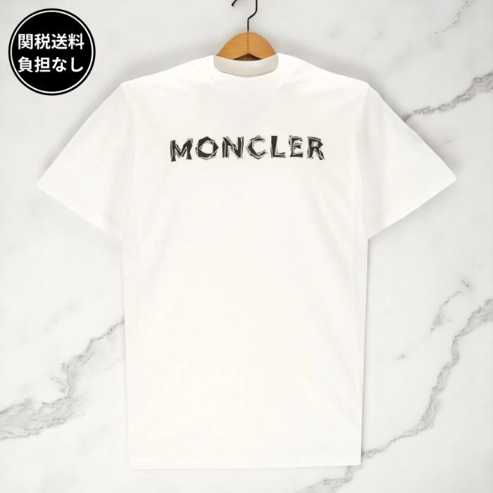MONCLER 半袖 ロゴプリント 半袖 Tシャツ コットン 関税送料込