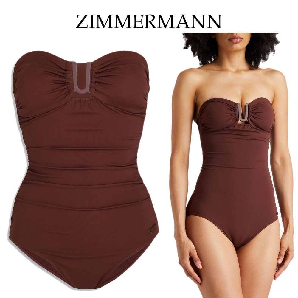 【ZIMMERMANN】バンドゥスイムウェア ルーシュ入り