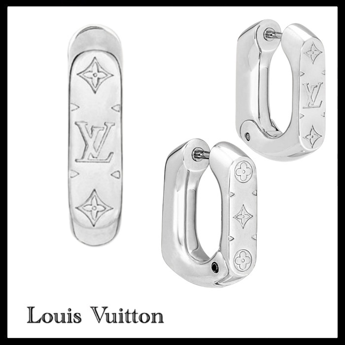 Louis Vuitton 国内買付 フープピアス・モノグラム チェーン