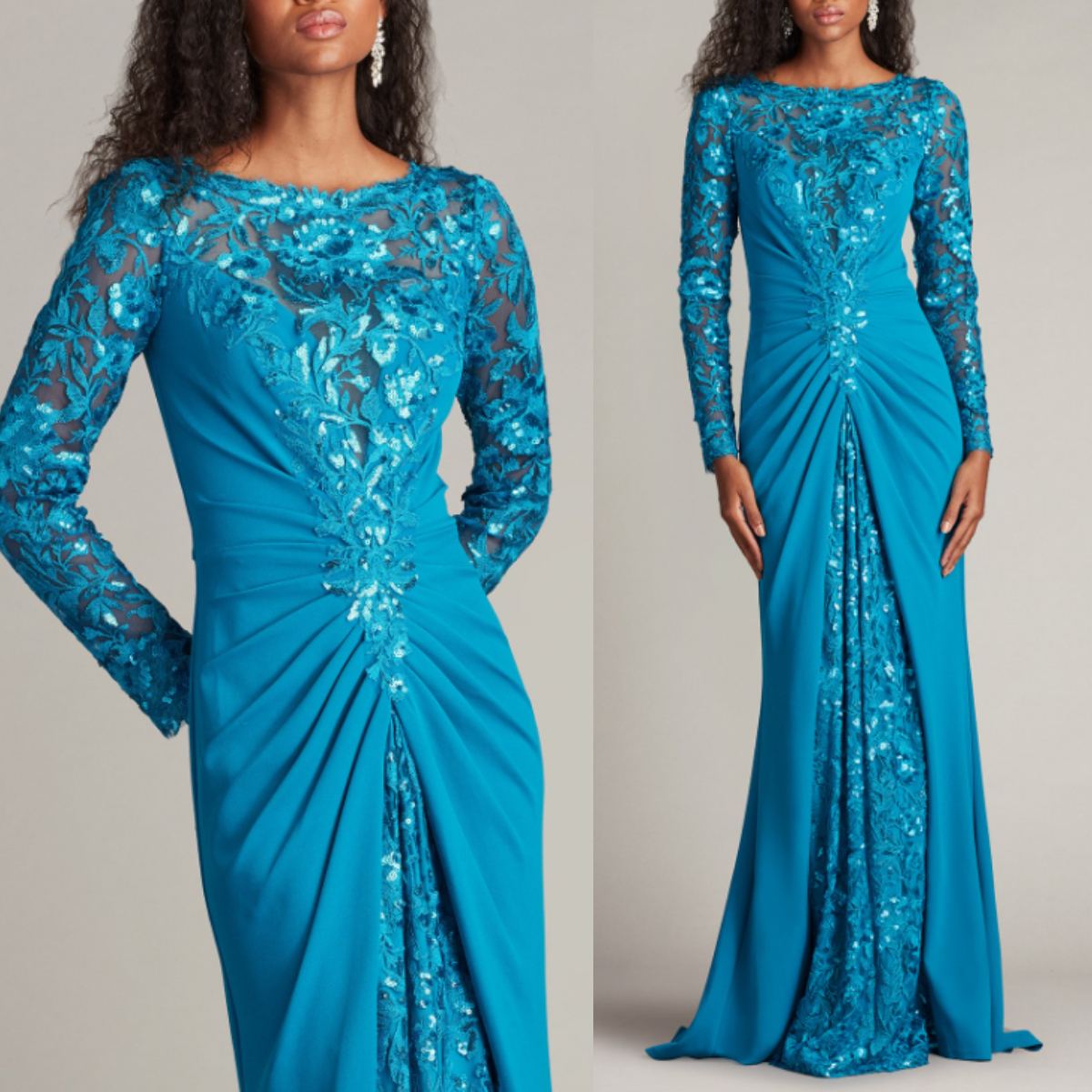 【TADASHI SHOJI】関税込★スパンコール刺繍ドレス