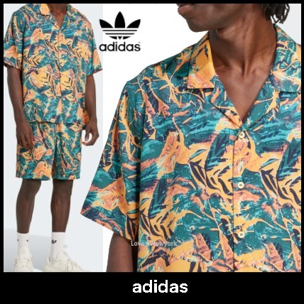 リラックス★adidas★アーカイブ フローラル リゾート シャツ