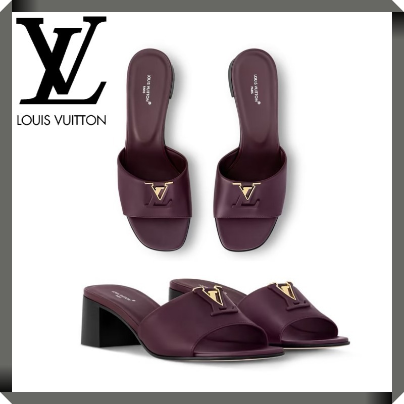 Louis Vuitton★マーレミュール 45mmヒール ボルドーレッド