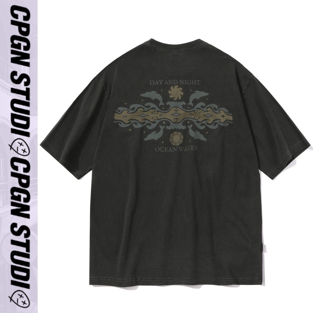 Tシャツ・カットソー CPGN STUDIO_COMPAGNO Day and Night Pigment Short Sleeve T-Sh